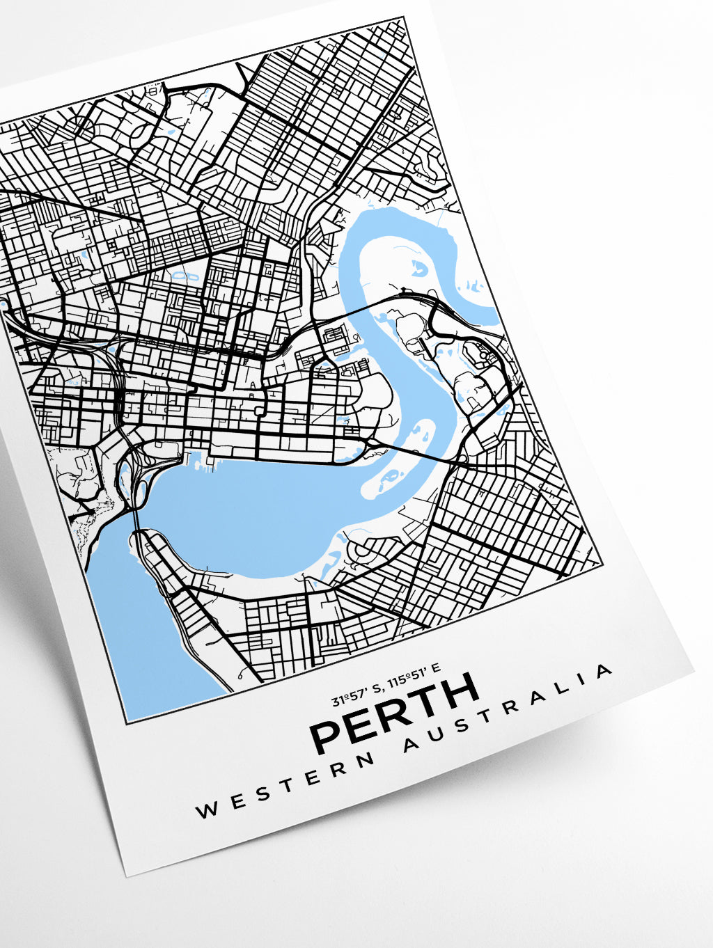 Map of Perth Western Australia