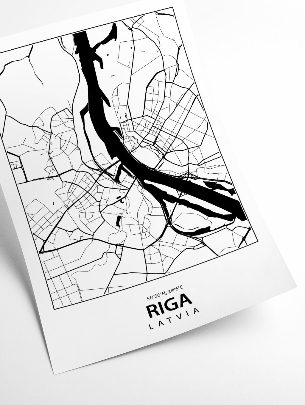 Map of Riga Latvia