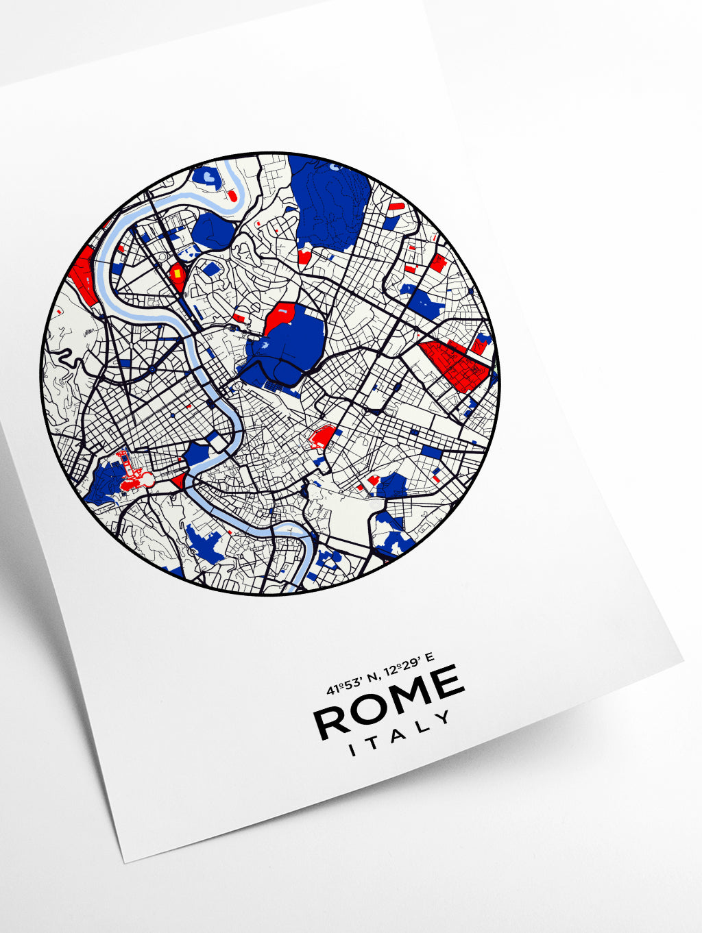 Map of Rome Italy
