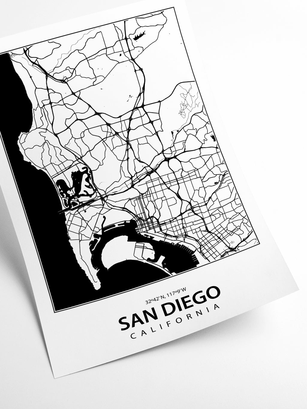 Map of San Diego California