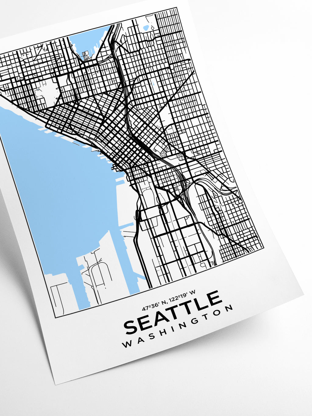 Map of Seattle Washington
