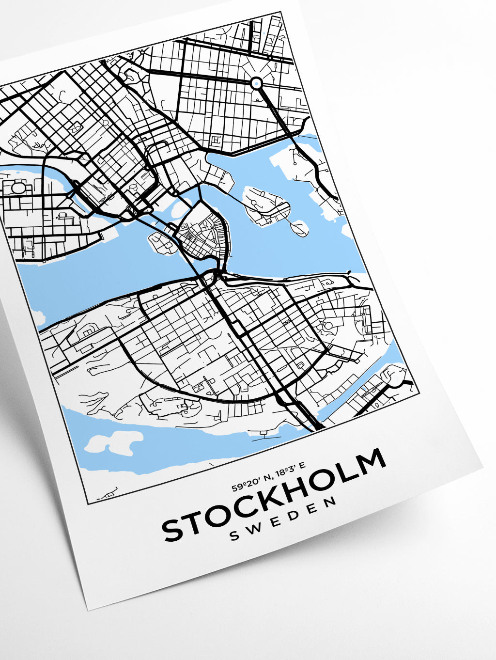 Map of Stockhold Sweden