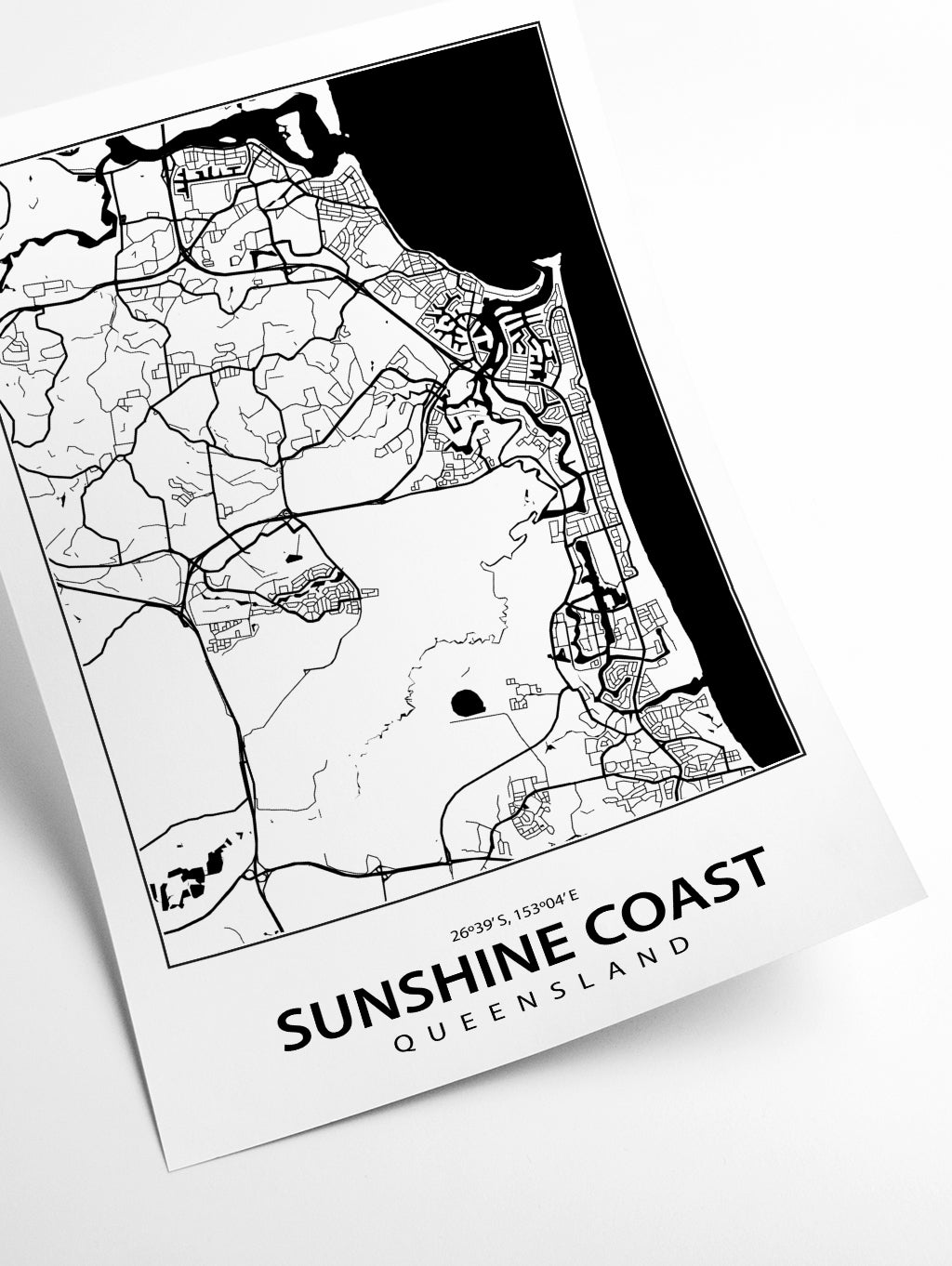 Map of Sunshine Coast