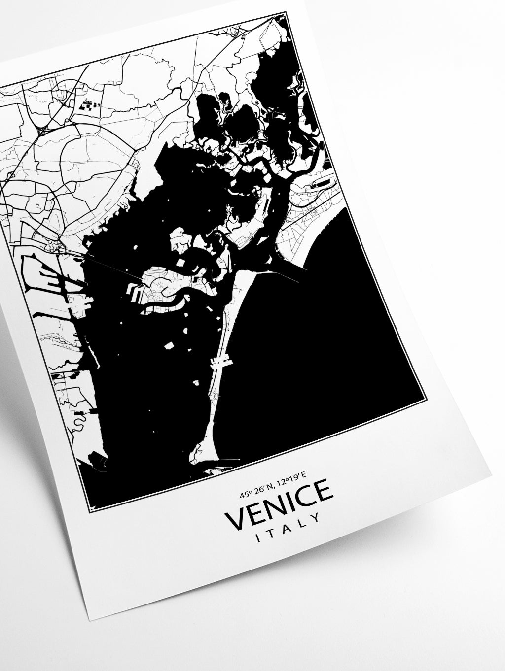 Map of Venice Italy