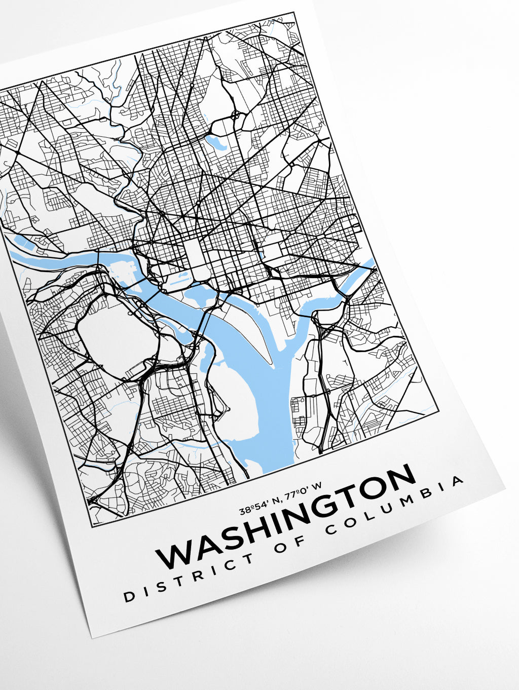 Map of Washington District of Columbia