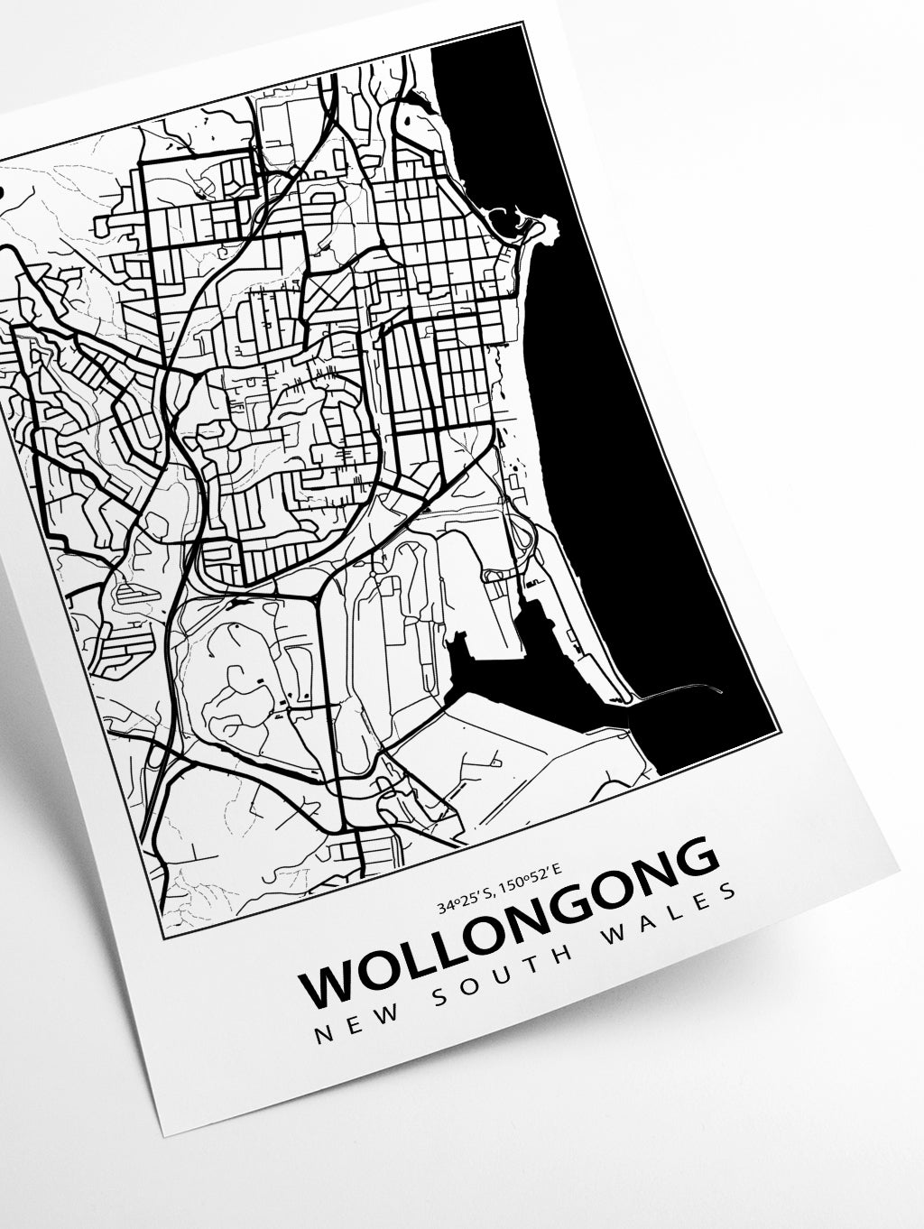 Map of Wollongong
