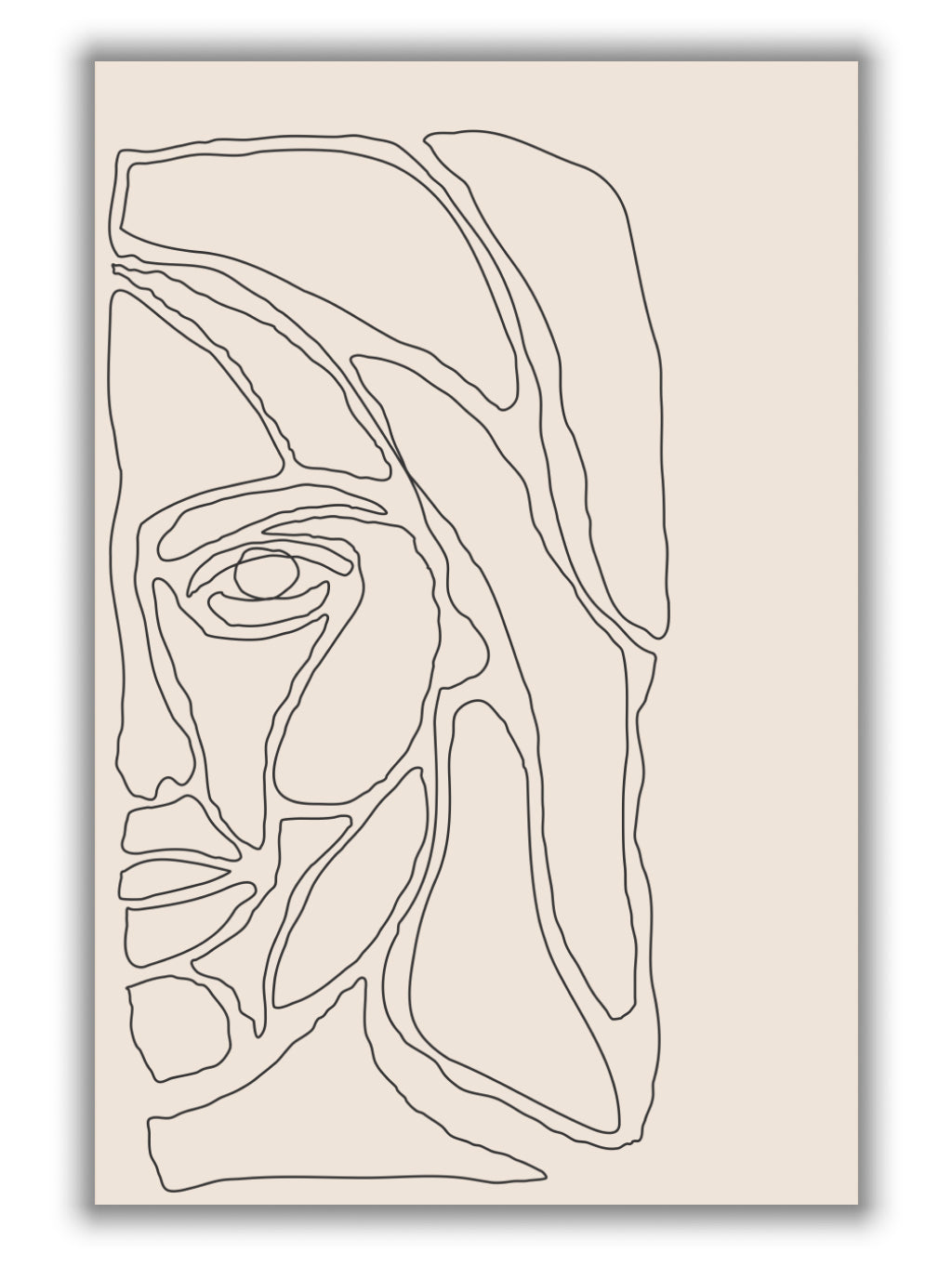 Abstract Face Lines #2