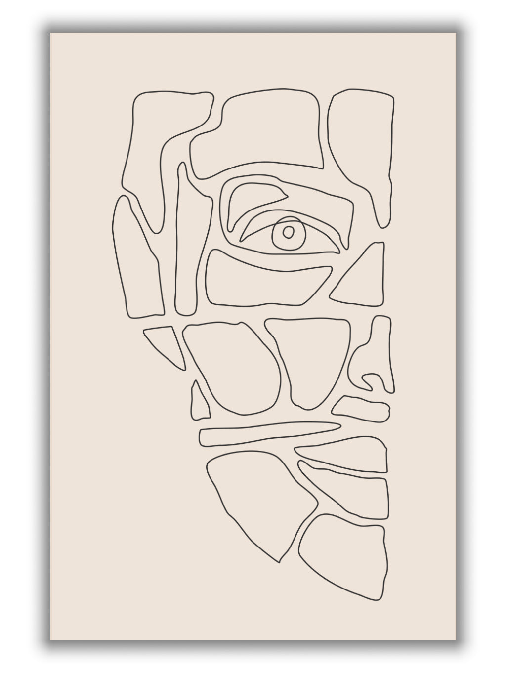 Abstract Face Lines #3