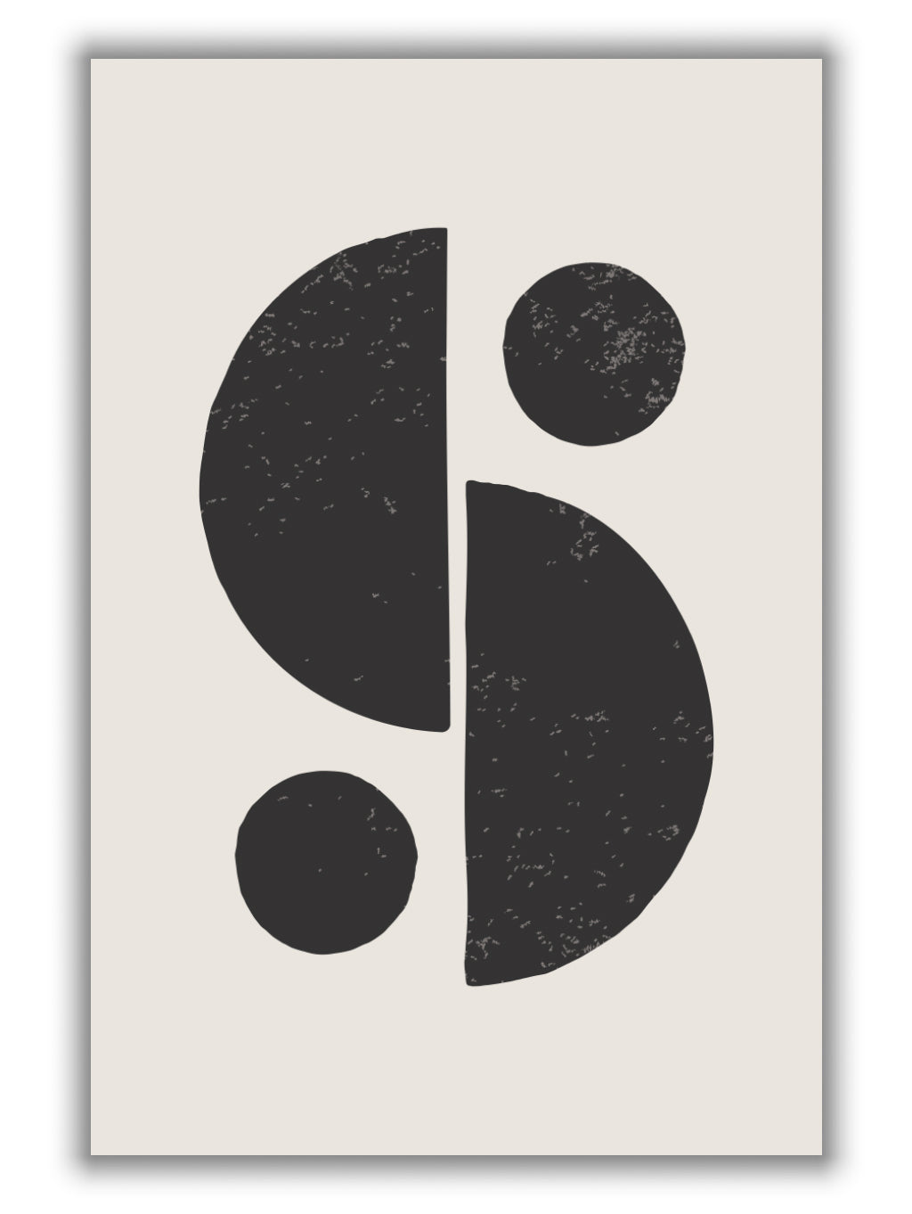 Black Abstract Shapes Series #2