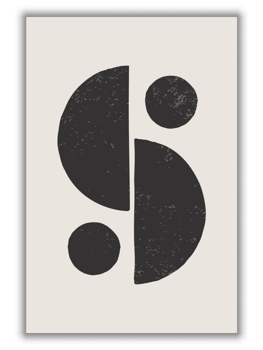 Black Abstract Shapes Series #2
