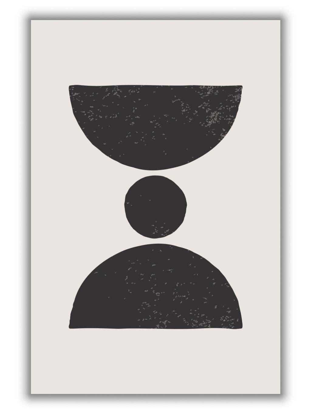 Black Abstract Shapes Series #3