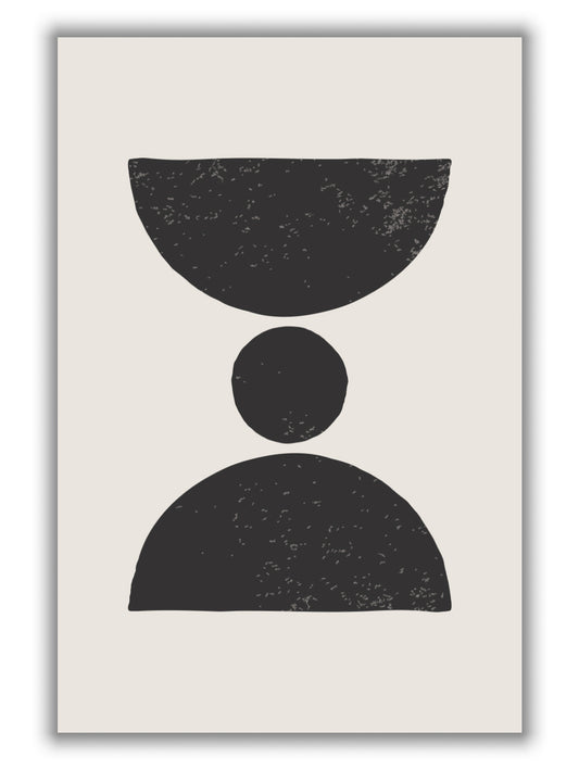 Black Abstract Shapes Series #3