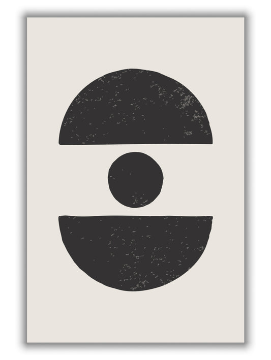 Black Abstract Shapes Series #4