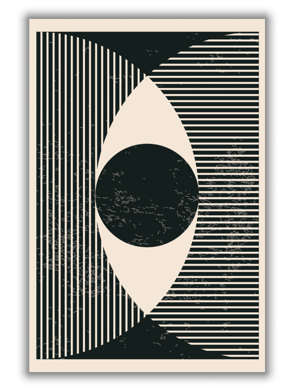 Black and white geometric shapes #2