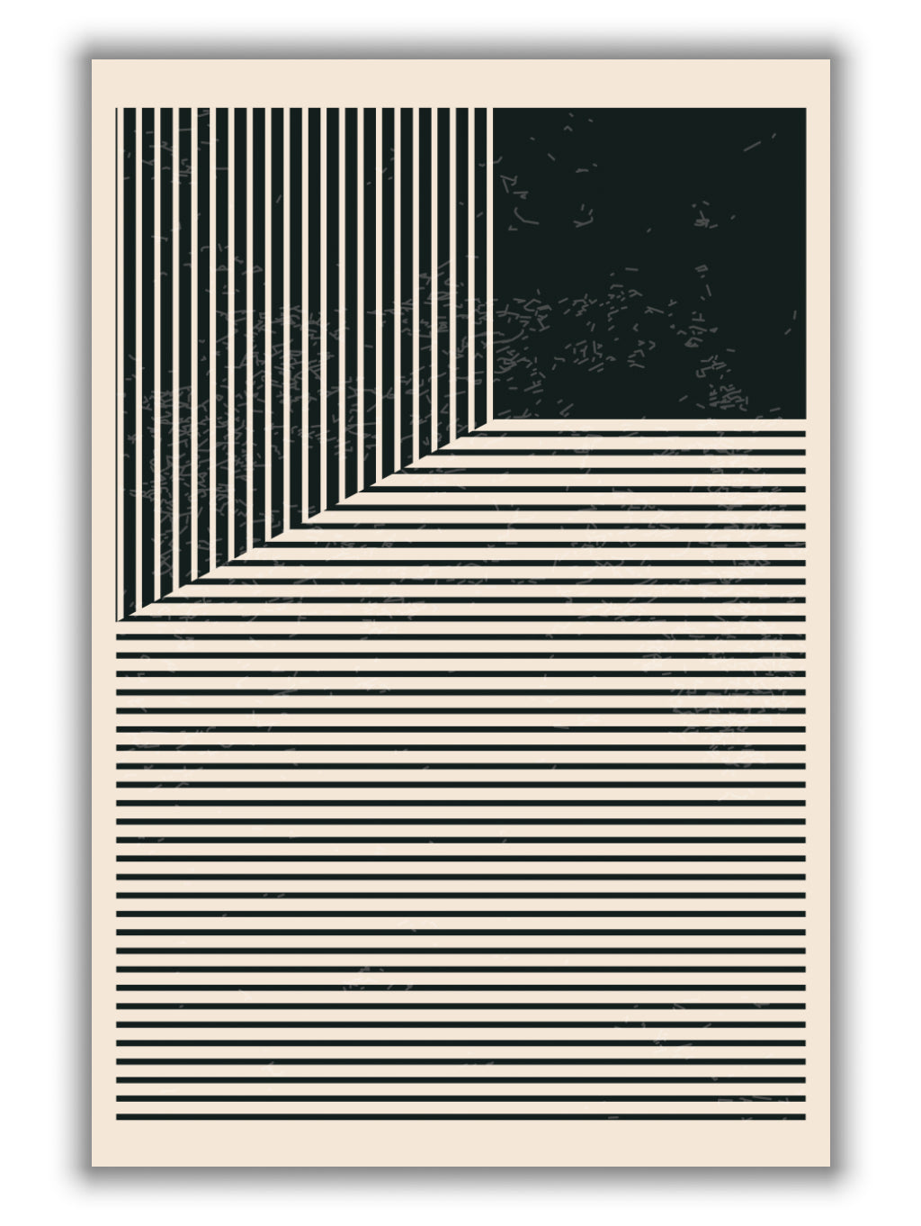 Black and White Lines Series #1
