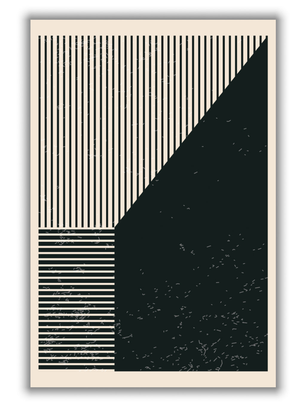 Black and White Lines Series #4