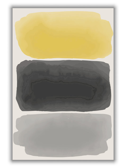 Black and Yellow Watercolor #1