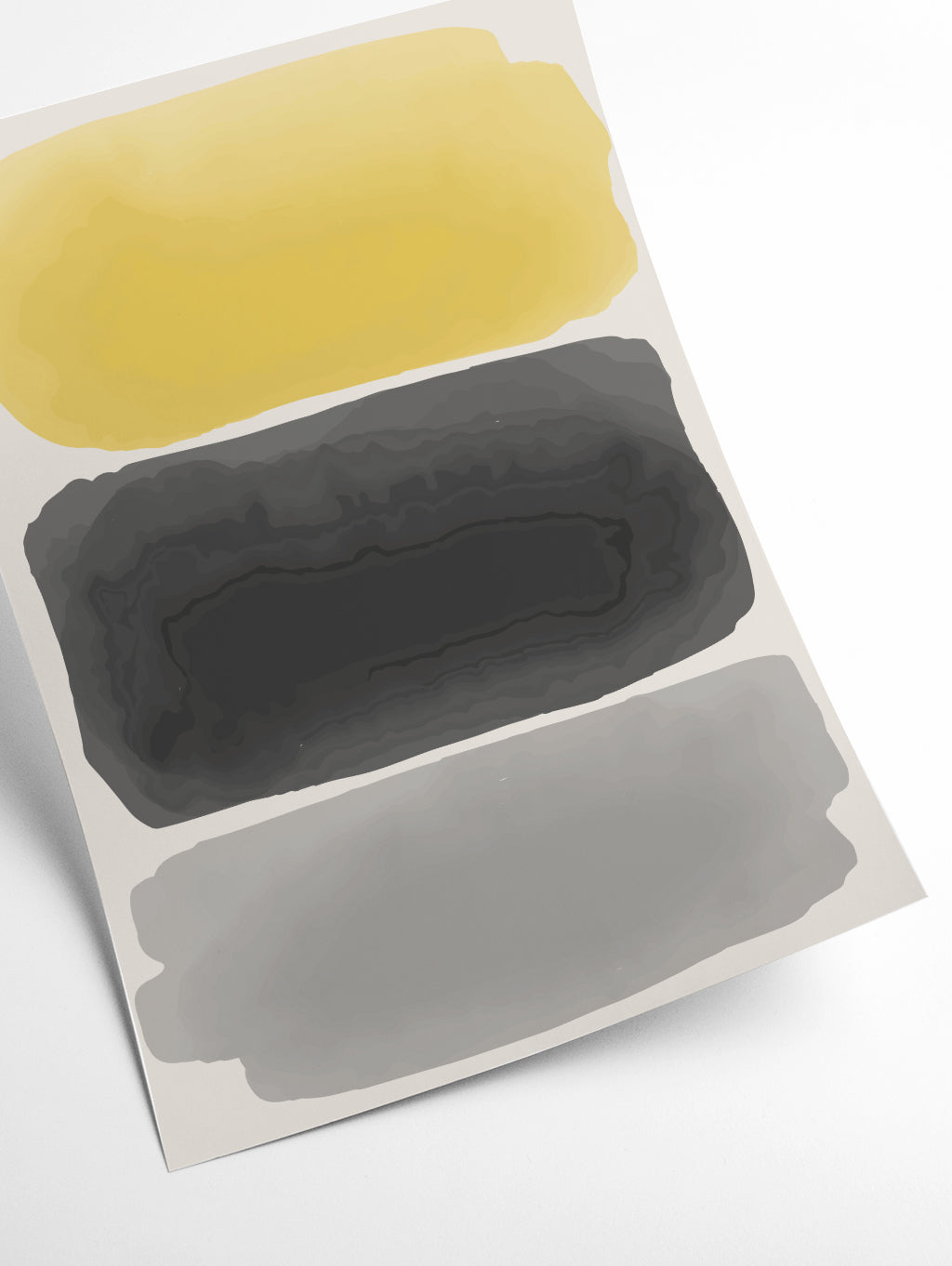 Black and Yellow Watercolor #1
