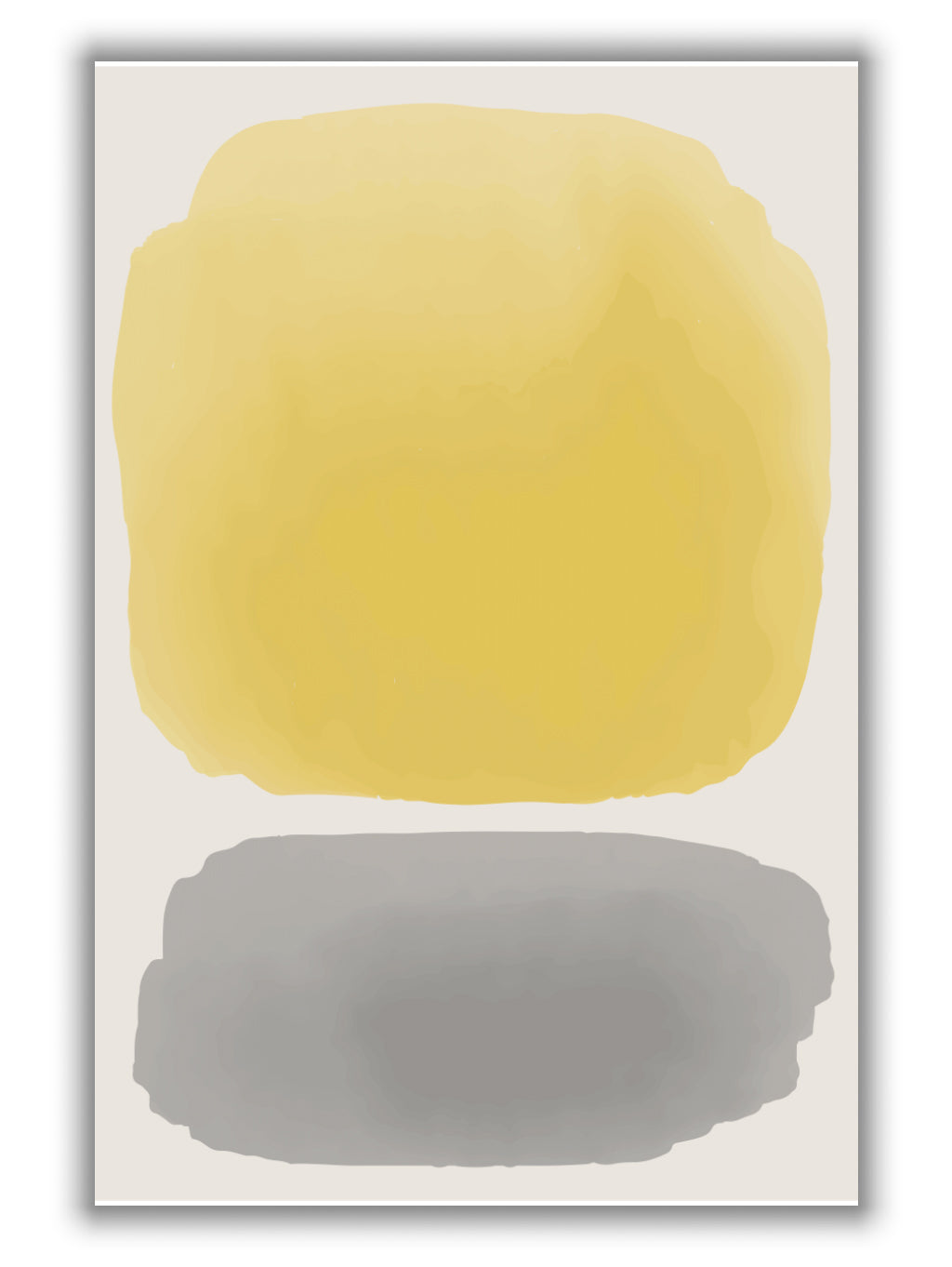 Black and Yellow Watercolor #3
