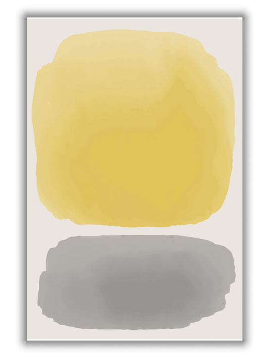 Black and Yellow Watercolor #3
