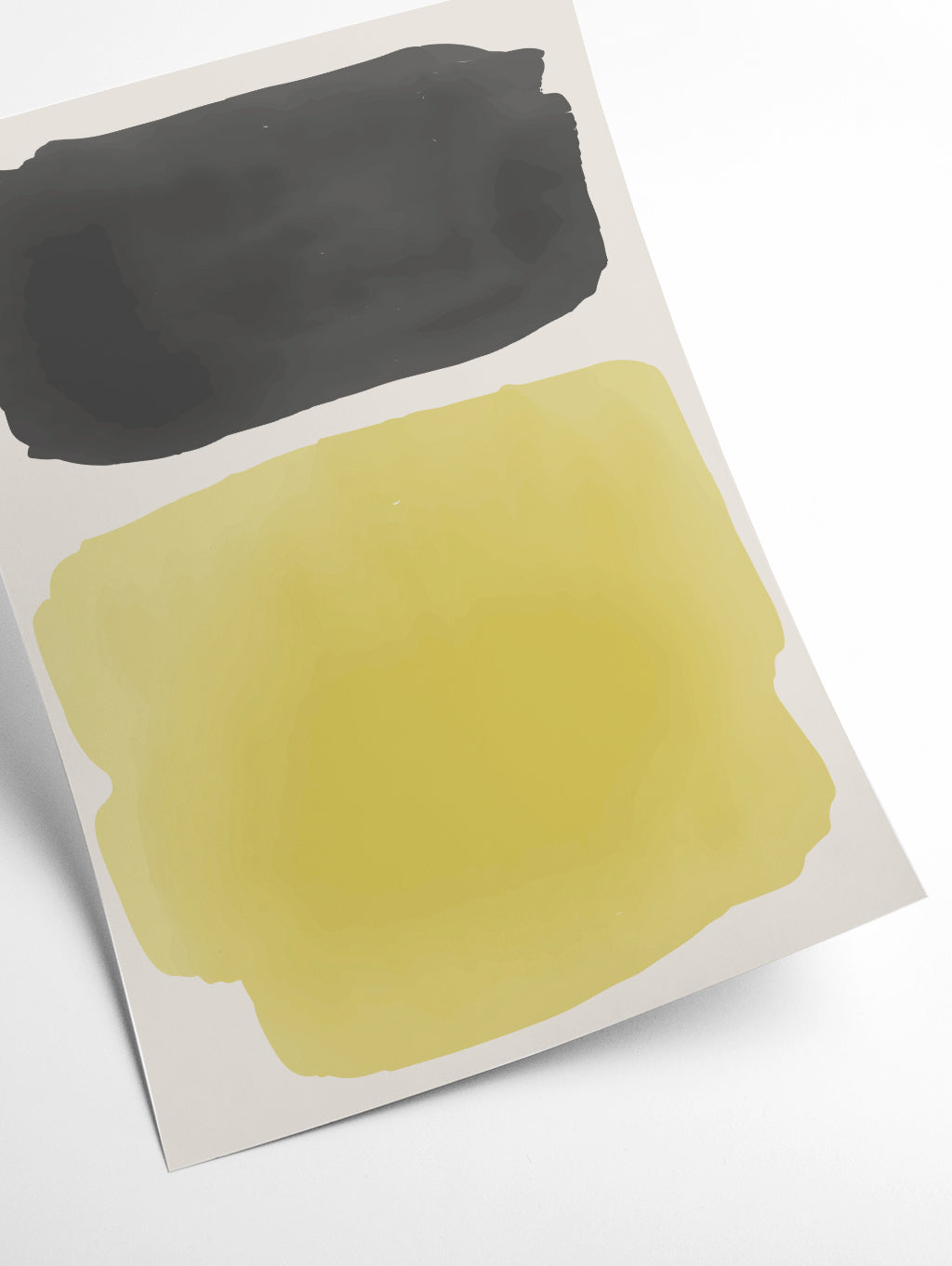 Black and Yellow Watercolor #4