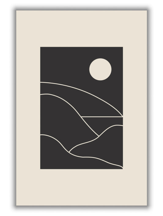 Black Minimal Mountains #1