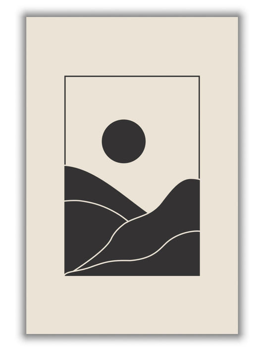 Black Minimal Mountains #4