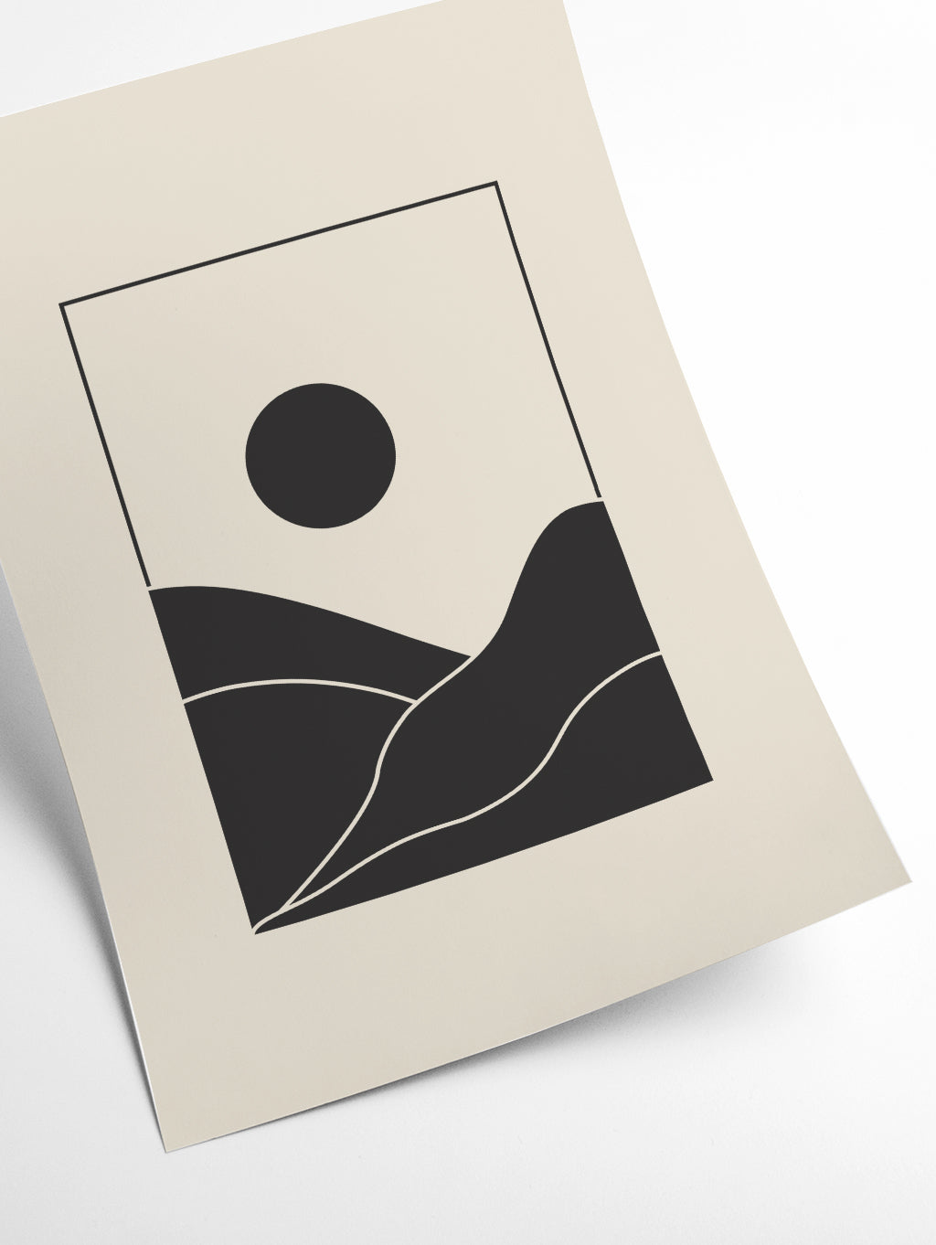 Black Minimal Mountains #4