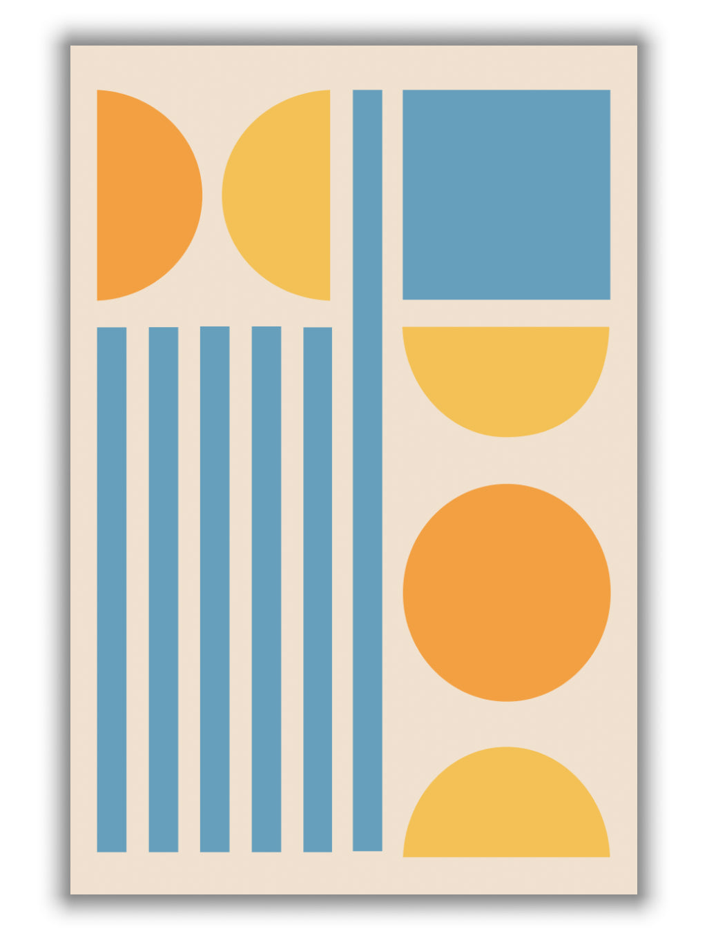 Bright Minimal Shapes Series #3