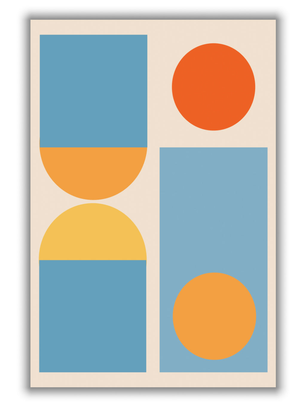 Bright Minimal Shapes Series #4