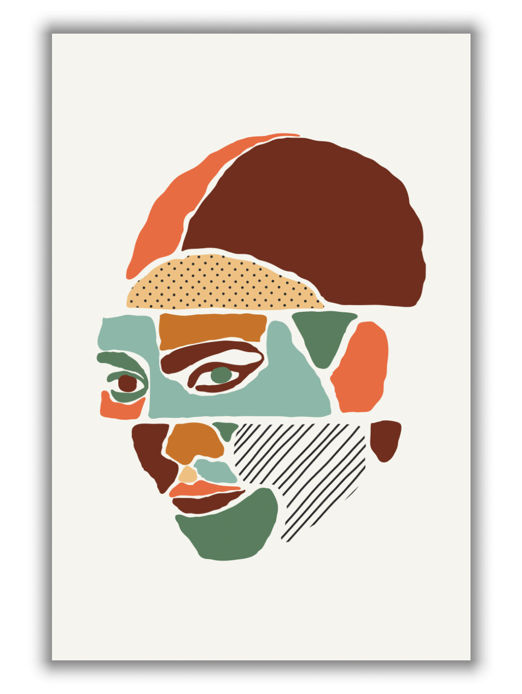 Color Abstract Faces #1
