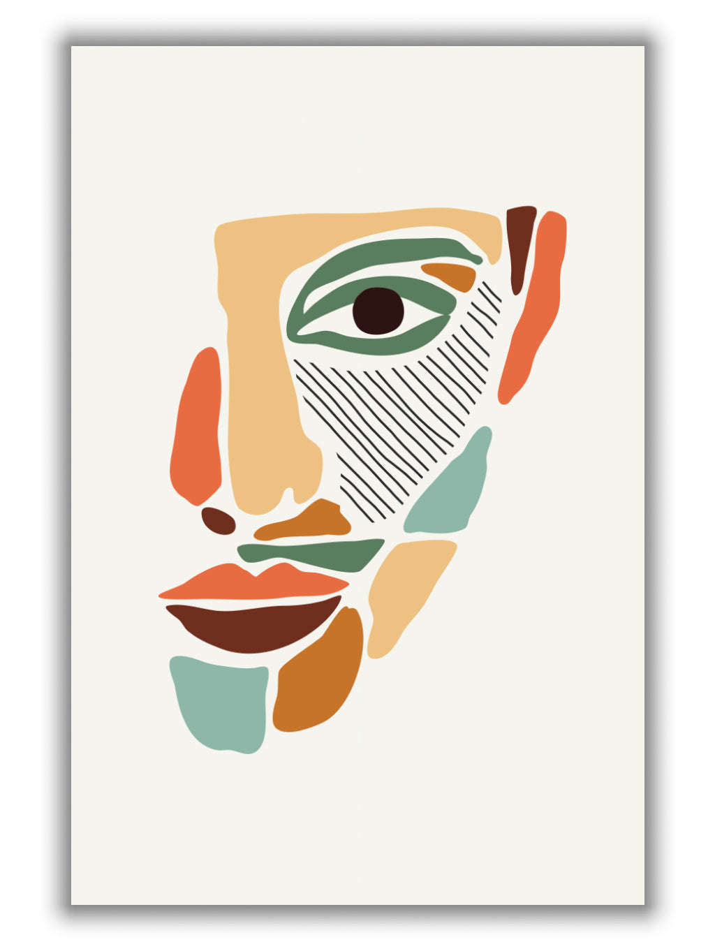 Color Abstract Faces #2