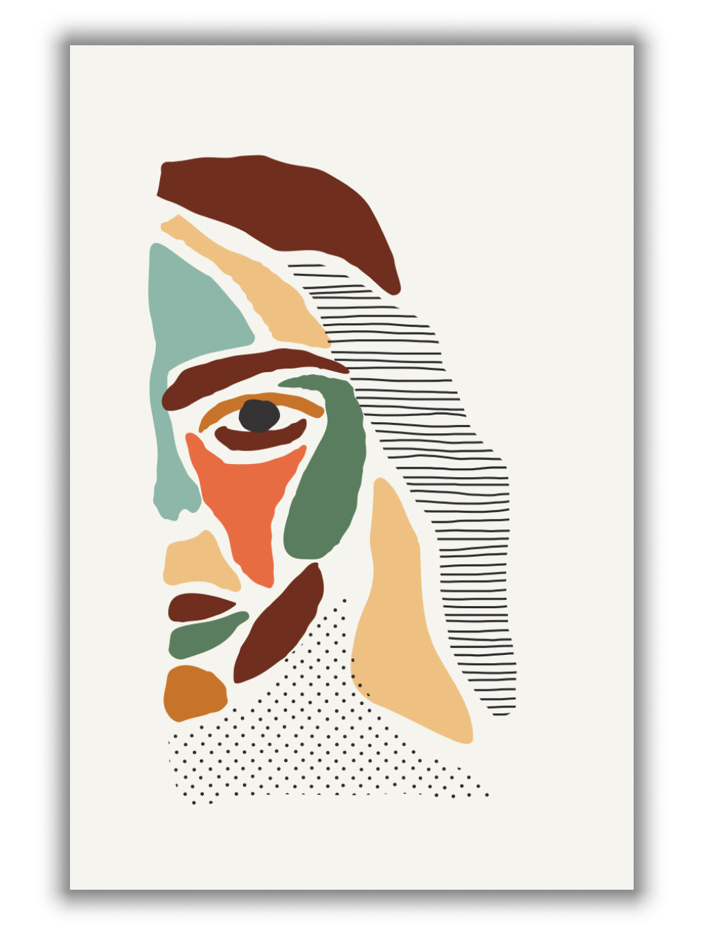 Color Abstract Faces #3