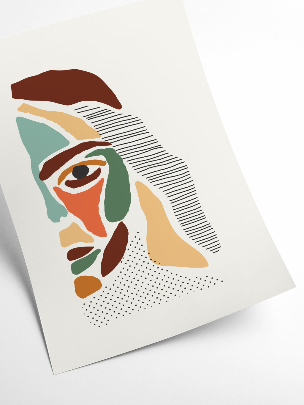 Color Abstract Faces #3