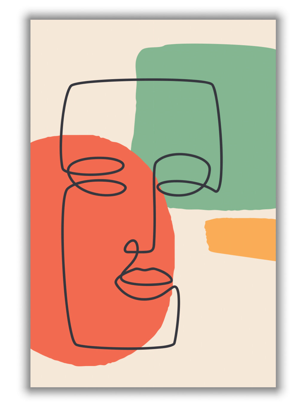 Abstract Color Faces #2