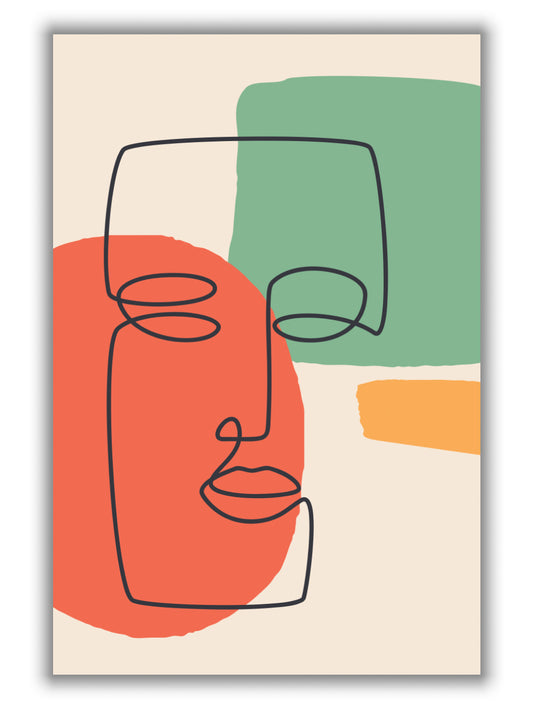 Abstract Color Faces #2