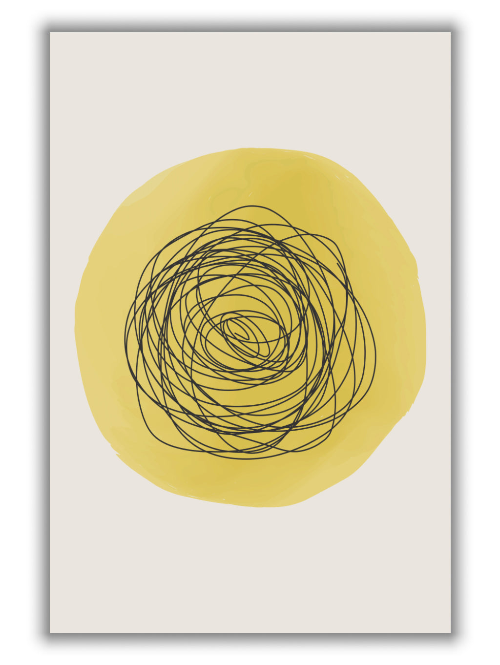 Geometric Watercolor #9