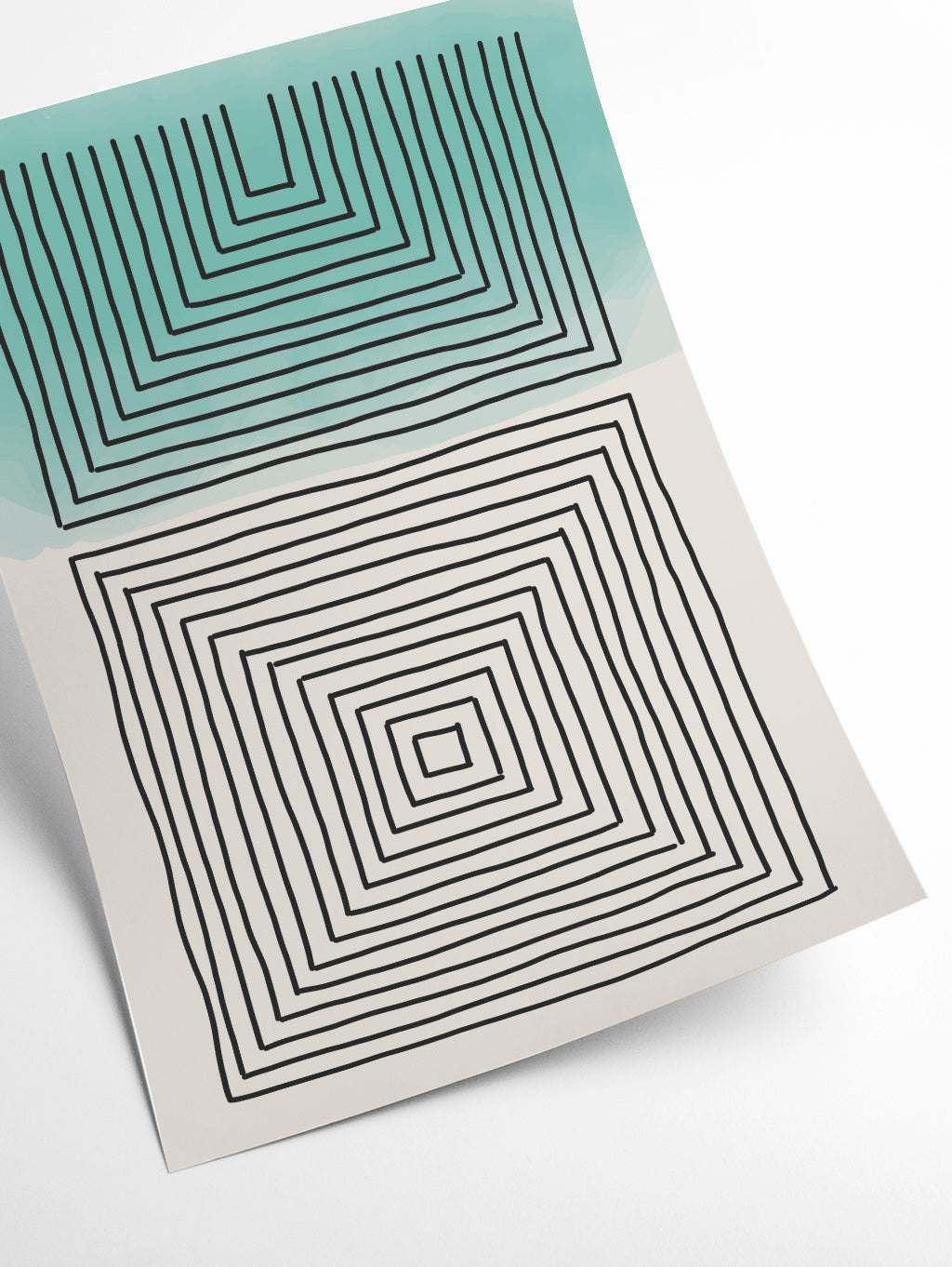 Light Green Watercolor Shapes #1