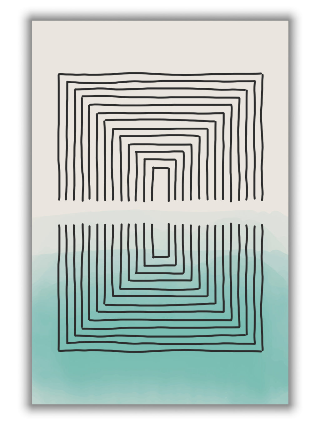 Light Green Watercolor Shapes #3