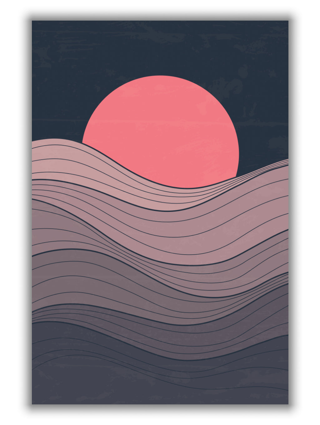 Minimal Pink Sunset #1