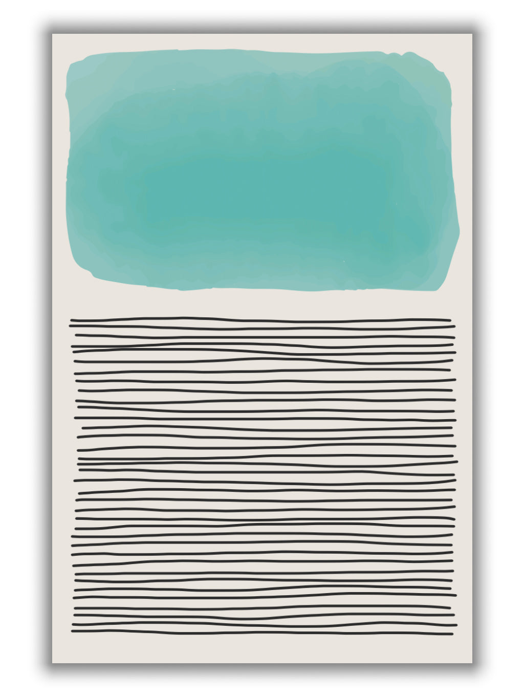Minimal Watercolor Shapes #3
