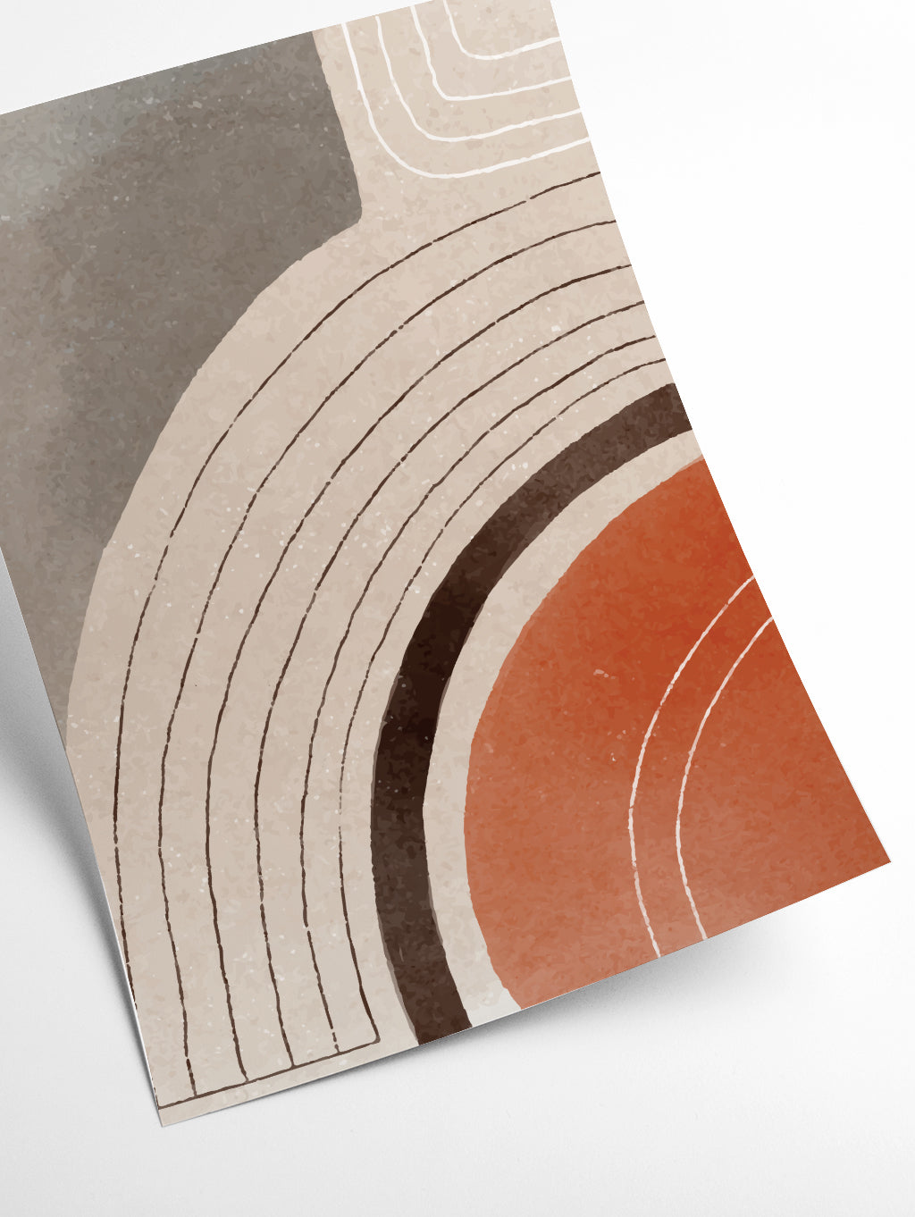 Orange Minimal Shapes #2