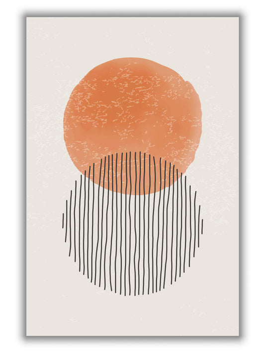 Orange Watercolor Shapes Series #3