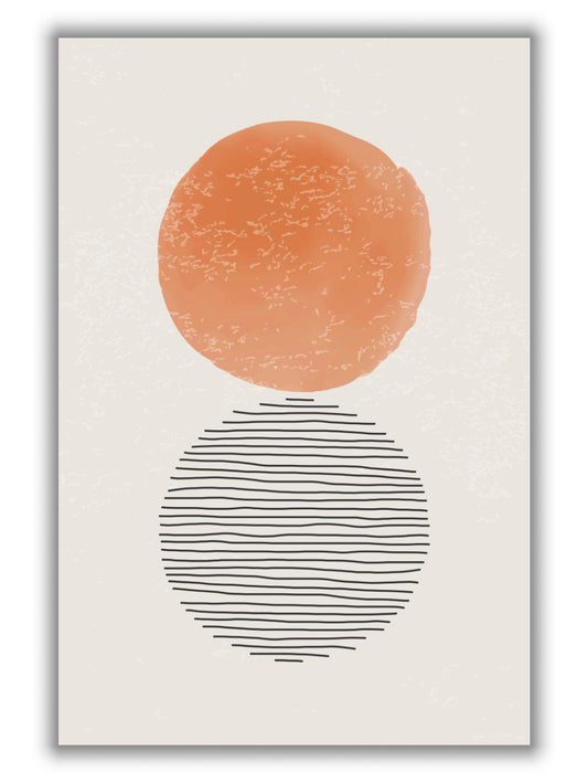 Orange Watercolor Shapes Series #4