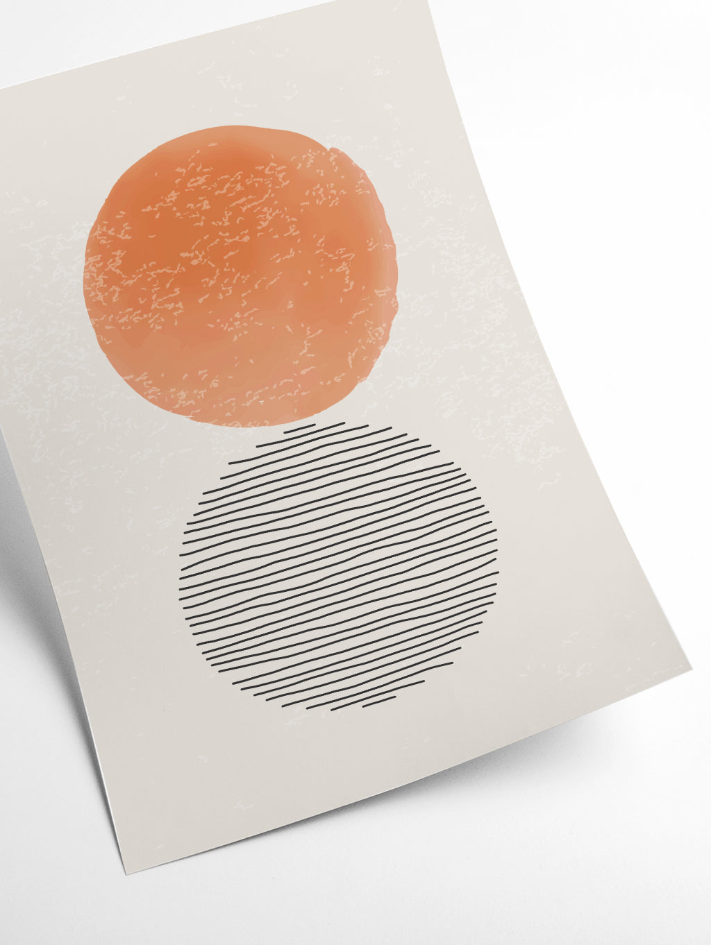 Orange Watercolor Shapes Series #4