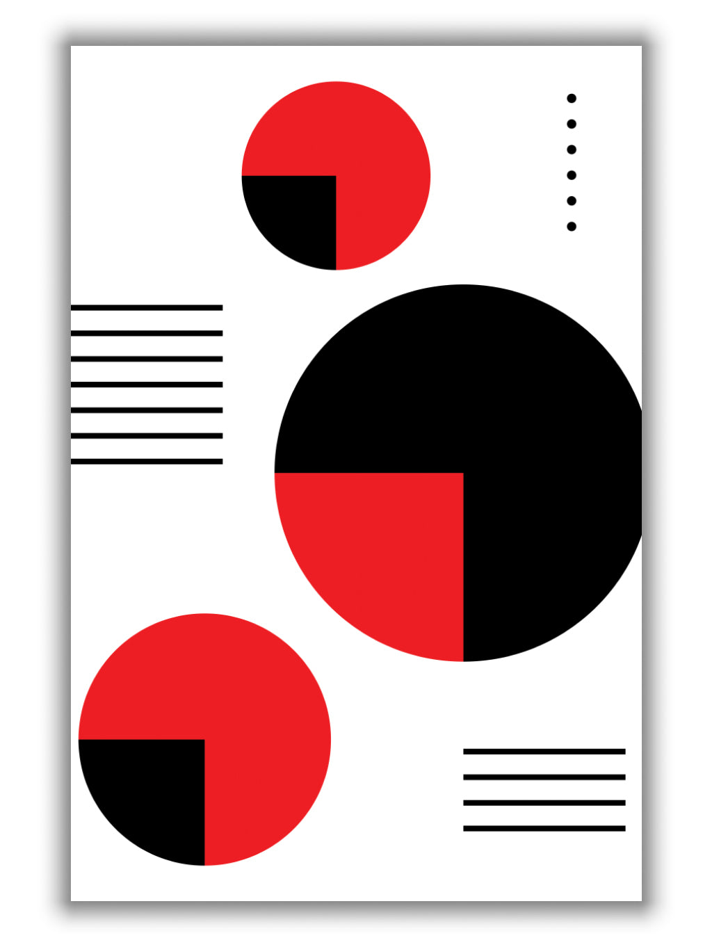 Red and Black Circles