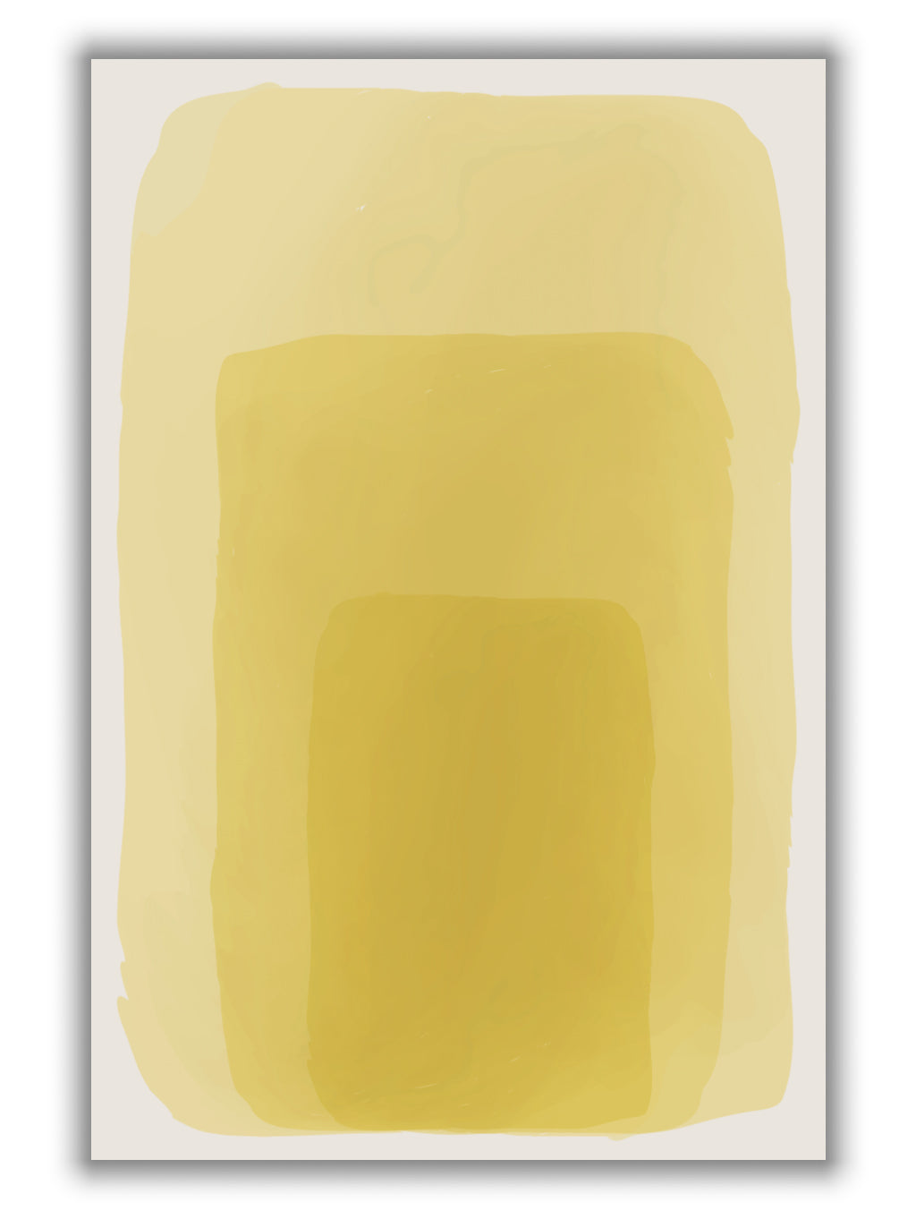 Yellow Watercolor Shapes #1