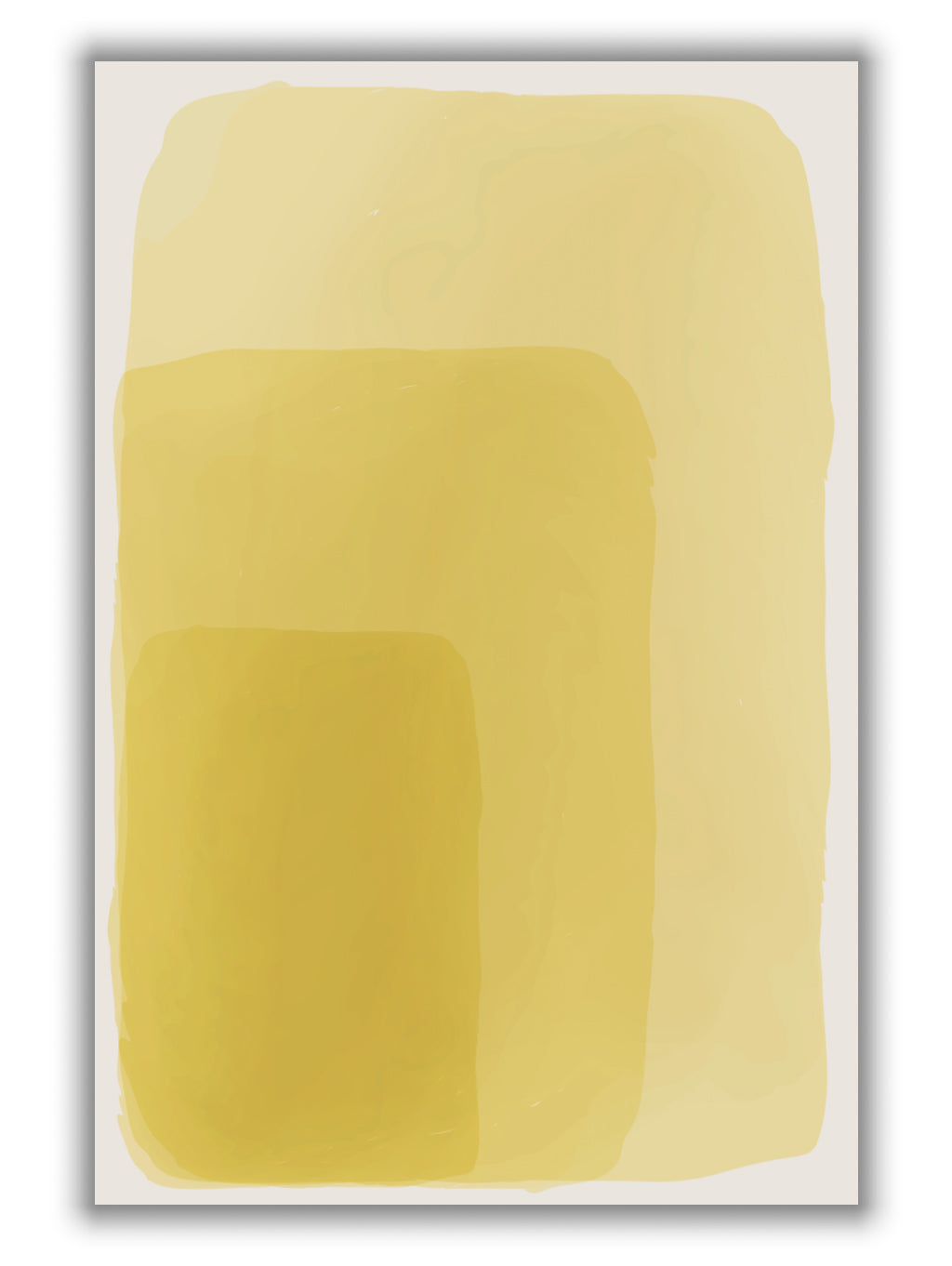 Yellow Watercolor Shapes #2