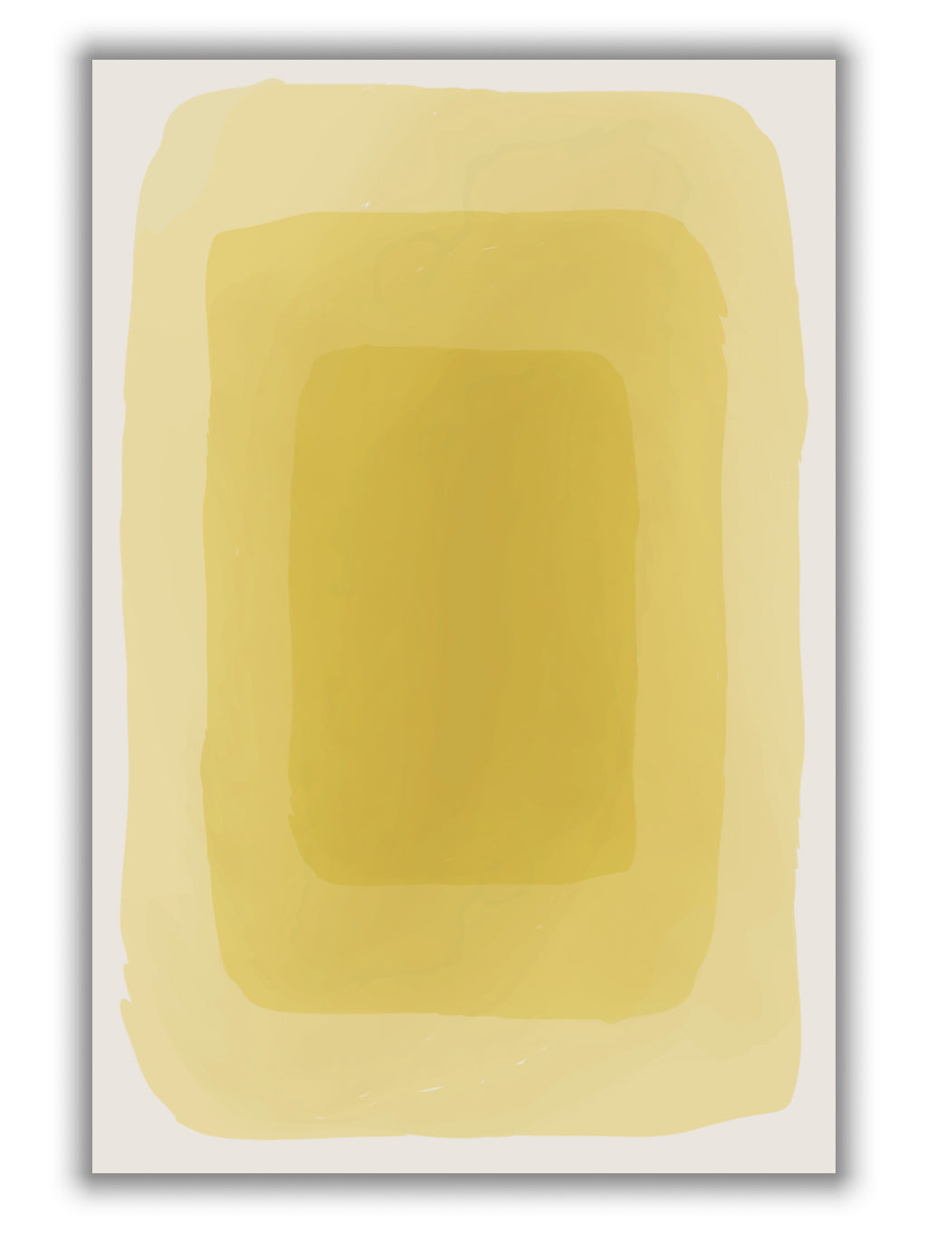 Yellow Watercolor Shapes #3