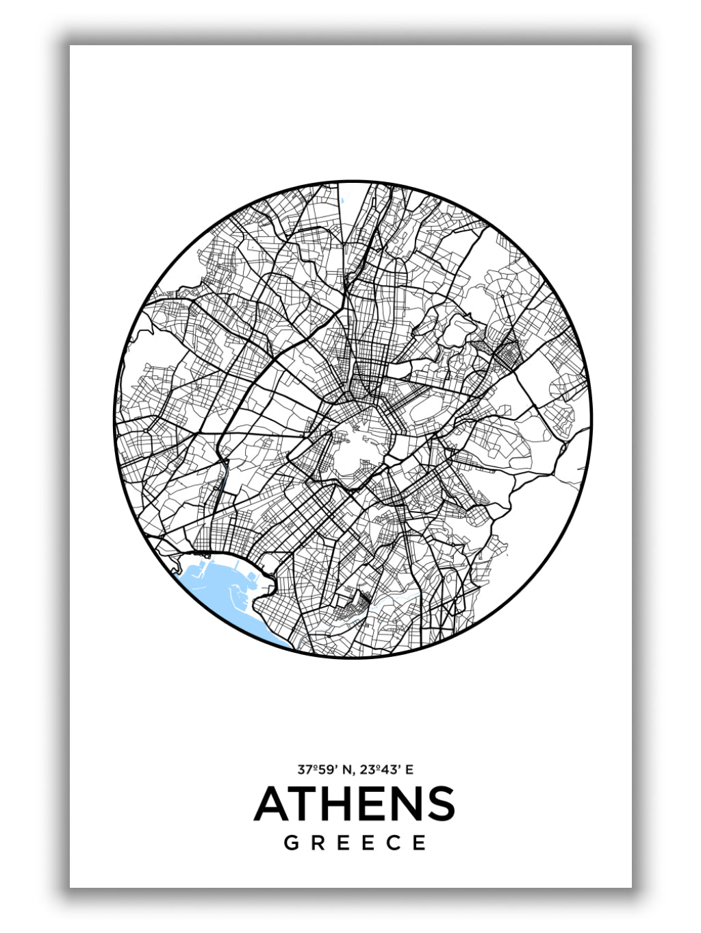 Map of Athens